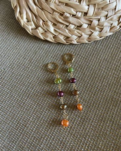 Fall Pearl Earrings