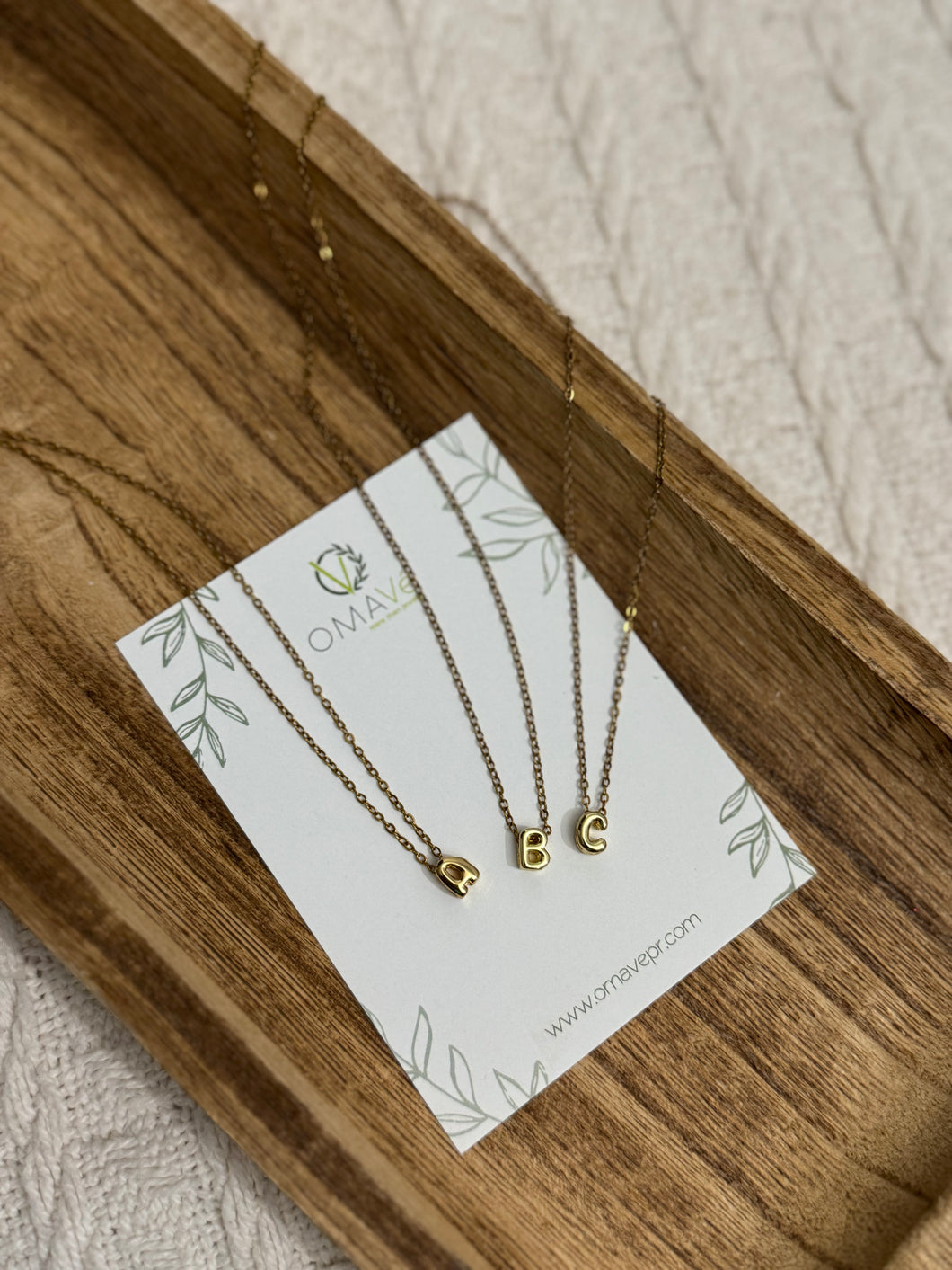 Mini Tiny Bubble Initials