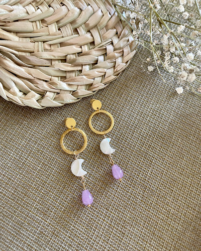 Lavender Moon Earrings